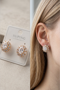 XUPING Oval Taşlı Abiye Çivi Küpe